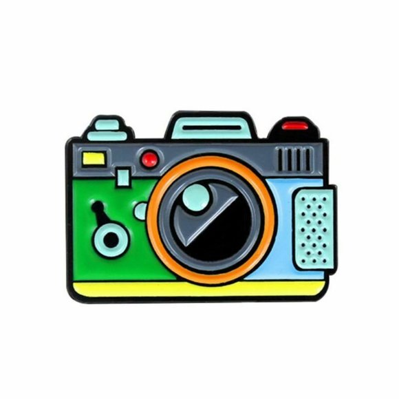 Camera enamel lapel pin - Picture 1 of 1